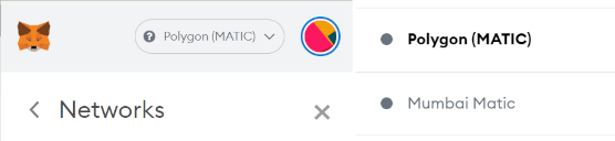 MetaMask Settings Networks MATIC